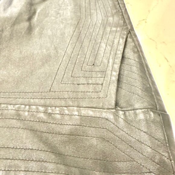 RARE - J. Mendel Paris Black Leather Moto Pants – Size 6 - Picture 6 of 16